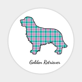 Retriever Mom Plaid Magnet